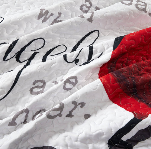 "Cardinals Appear" Inspirational Quilted Throw 50"x60"