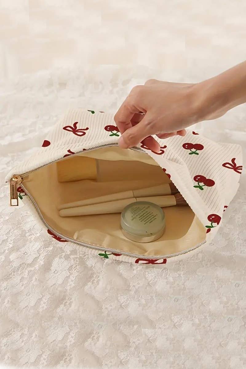 ,,...SI-27948 Bowknot Pattern Makeup Cosmetic Clutch Bag