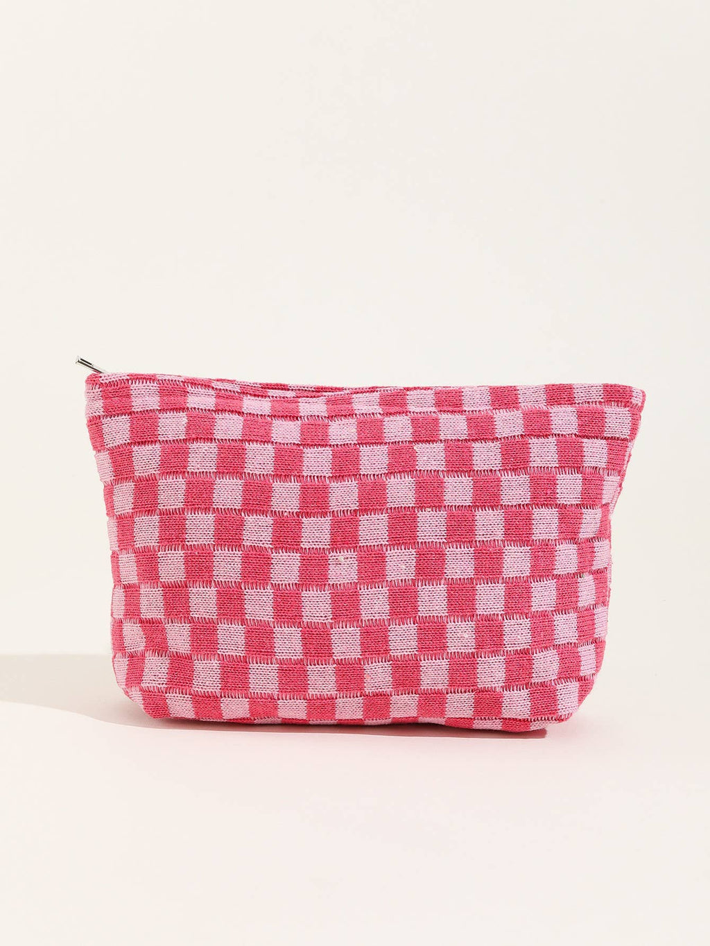 TRAVEL CHECKER MAKEUP COSMETIC POUCH BAG | 40P528