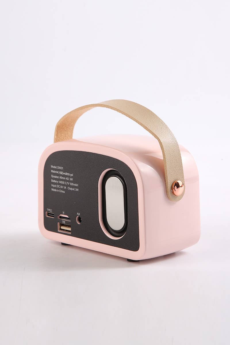 `.Mini Retro Fm Radio & Bluetooth Multifunction Speak
