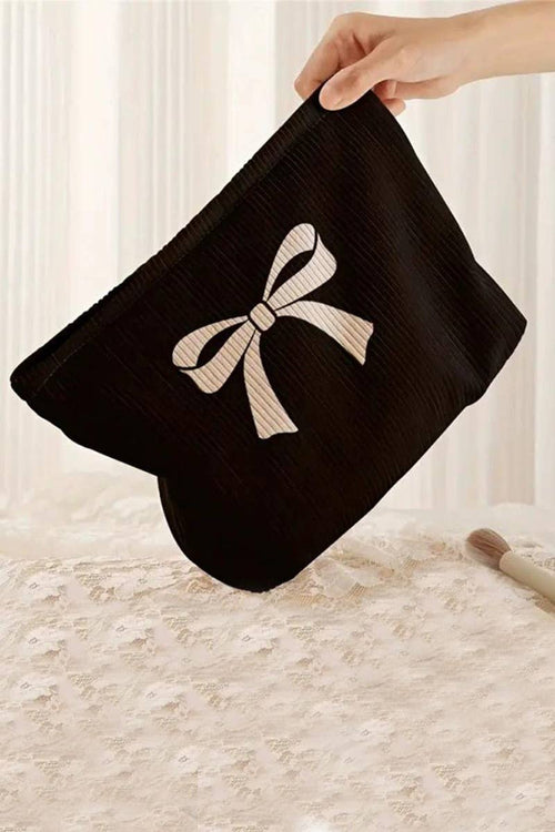 ,,...SI-27948 Bowknot Pattern Makeup Cosmetic Clutch Bag