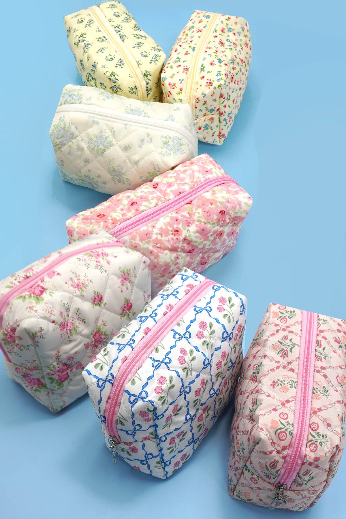 FLORAL TOILE PATTERN MAKEUP COSMETIC POUCH BAG | 40P562