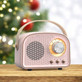 `.Mini Retro Fm Radio & Bluetooth Multifunction Speak