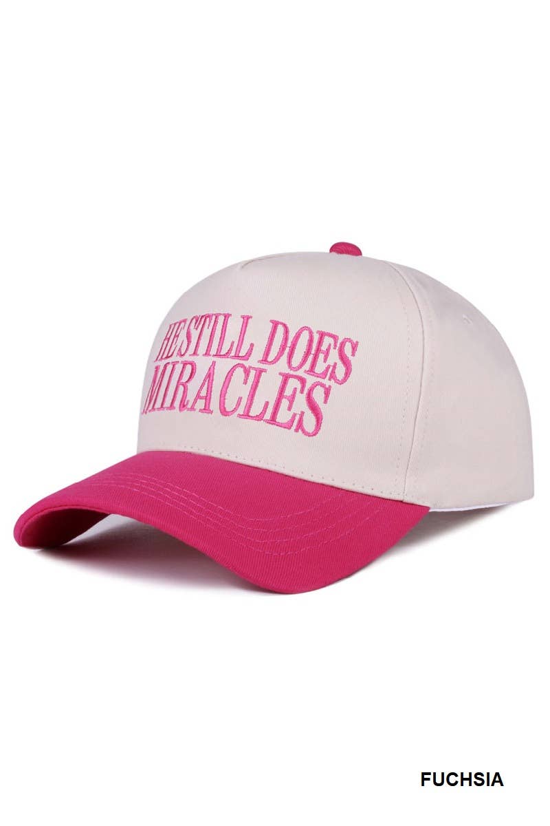 ,,,.._ 0811 He still does miracles two tone canvas cotton cap SI-28473