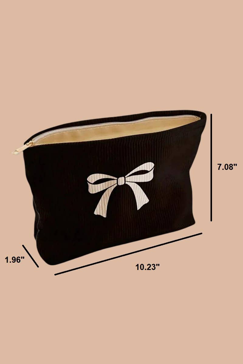 ,,...SI-27948 Bowknot Pattern Makeup Cosmetic Clutch Bag
