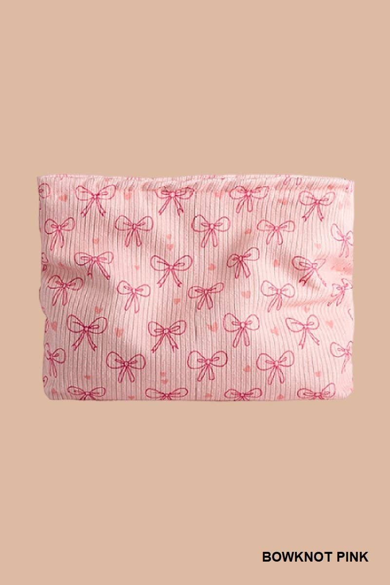 ,,...SI-27948 Bowknot Pattern Makeup Cosmetic Clutch Bag
