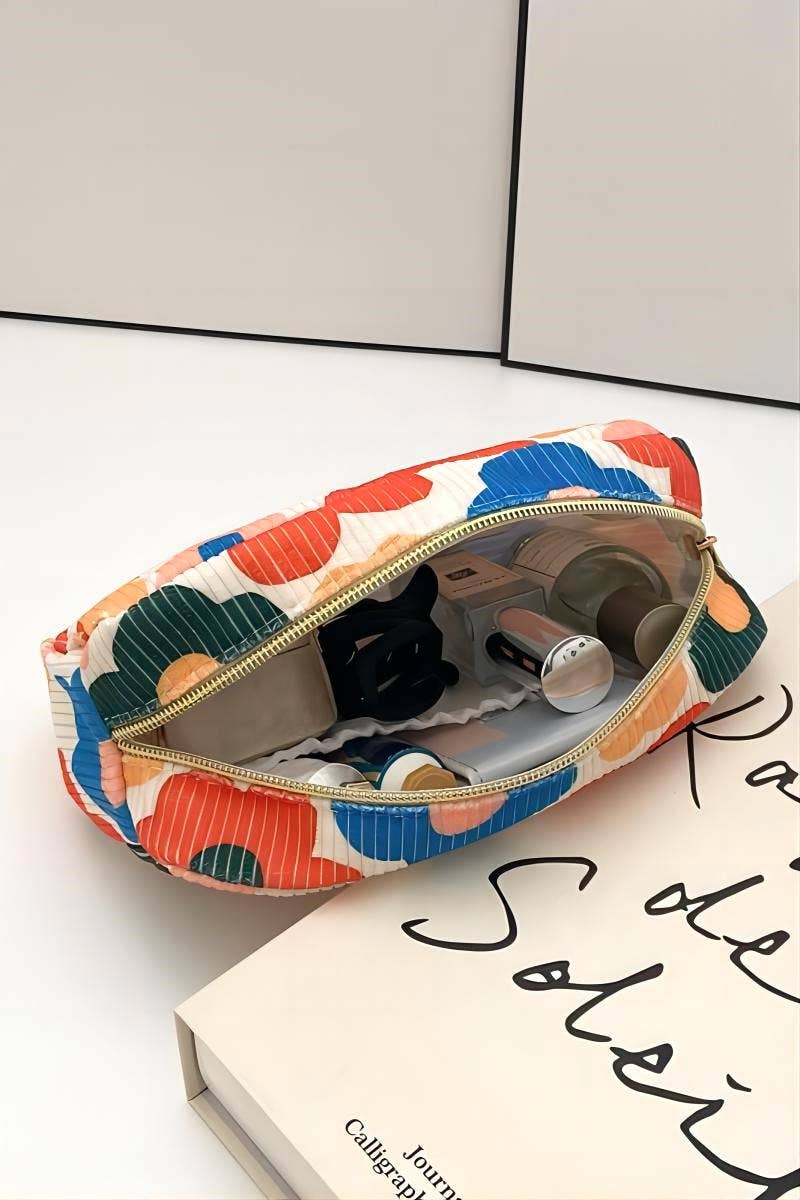 ,,...._ SI-26465 Pattern Design Travel Cosmetic Makeup Bag