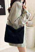,,,,,.1002 Corduroy Tote Bag With Guitar Shoulder Strap SI-28151