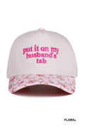 `.Put It On My Husband's Tab Two Tone Canvas Cotton