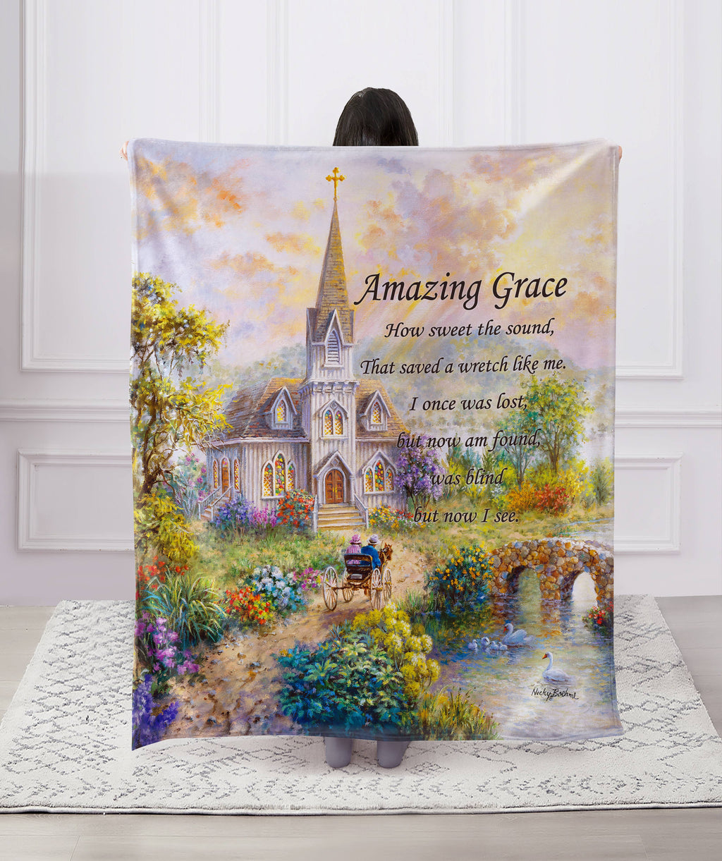 "Amazing Grace"  1-Ply Faux Fur Everyday Designer Blanket