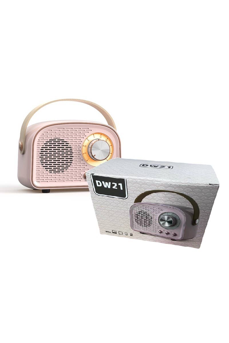 `.Mini Retro Fm Radio & Bluetooth Multifunction Speak