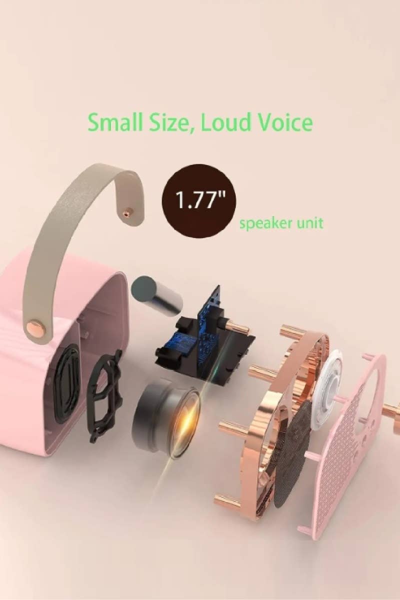 `.Mini Retro Fm Radio & Bluetooth Multifunction Speak