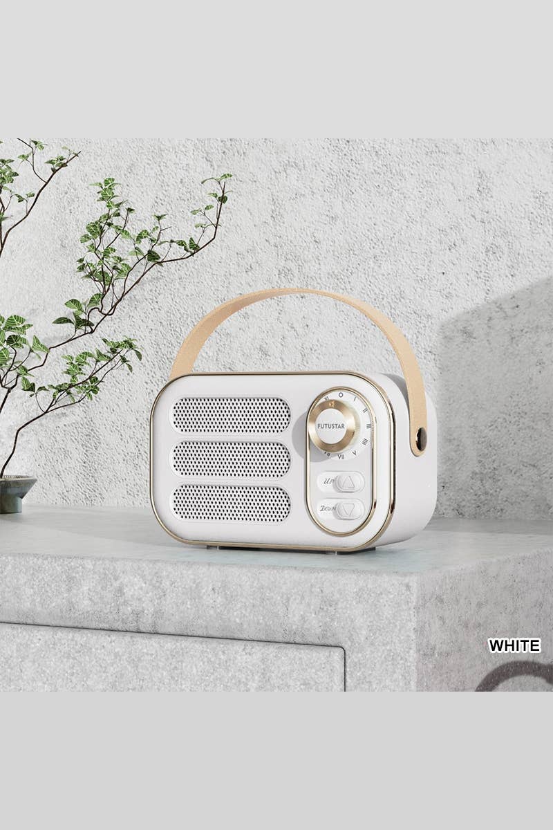 `.Mini Retro Fm Radio & Bluetooth Multifunction Speak